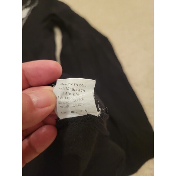 Crescent Stitch fix Black Embroidered Gauze Boho Women's Top Size Small - Picture 9 of 10